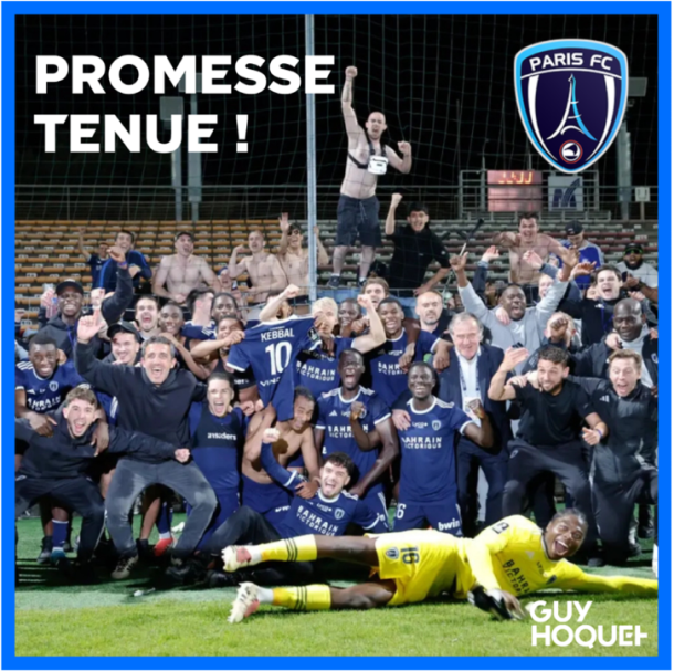 Le Paris FC tient ses promesses : Guy Hoquet l'Immobilier célèbre une saison historique à es côtés !